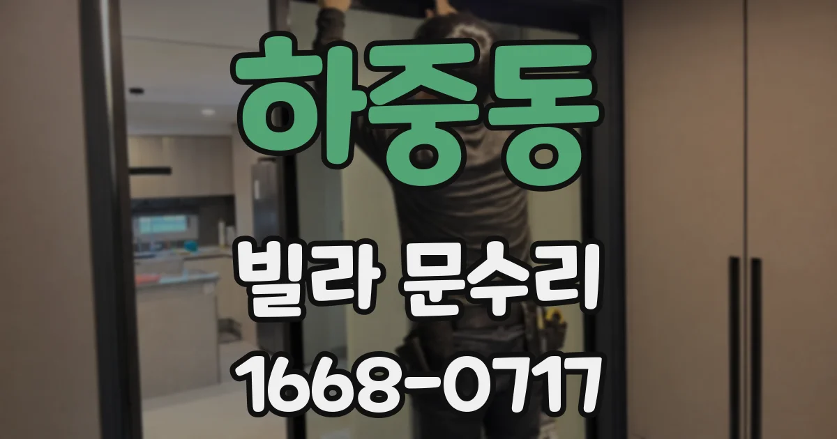 하중동 빌라 문수리