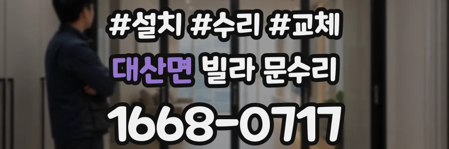 대산면 빌라 문수리