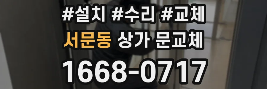 서문동 상가 문교체