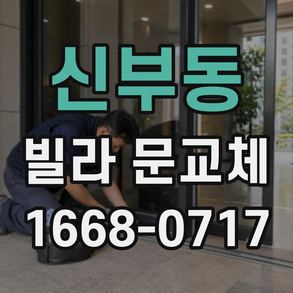 신부동 빌라 문교체