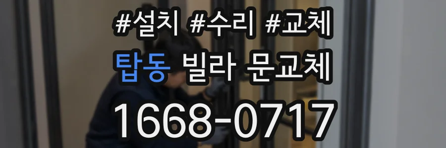 탑동 빌라 문교체