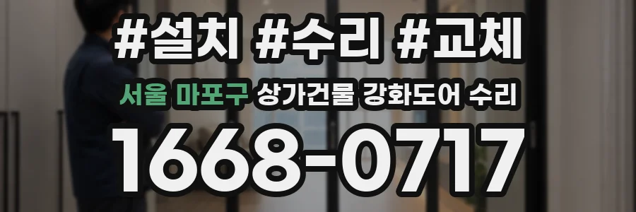 서울 마포구 상가건물 강화도어 수리