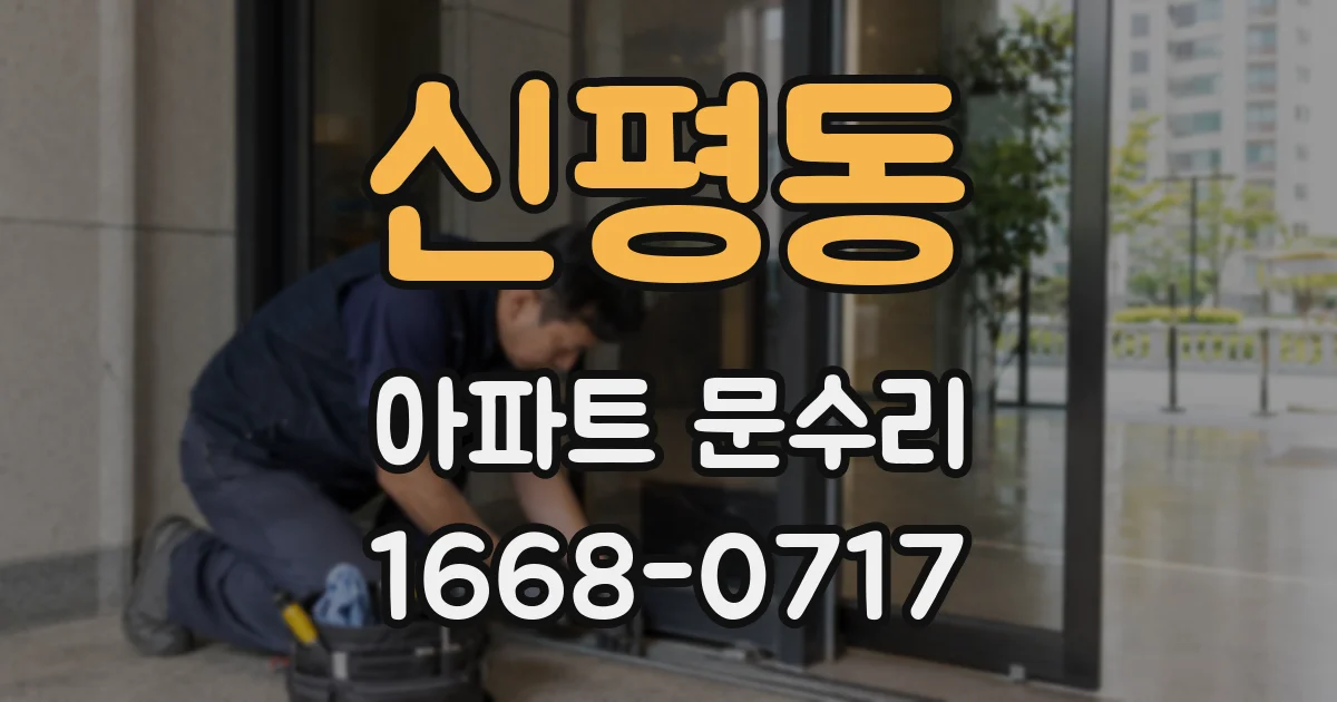 신평동 아파트 문수리