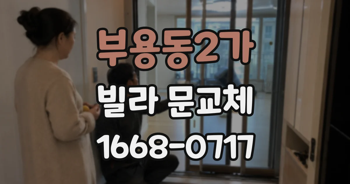 부용동2가 빌라 문교체