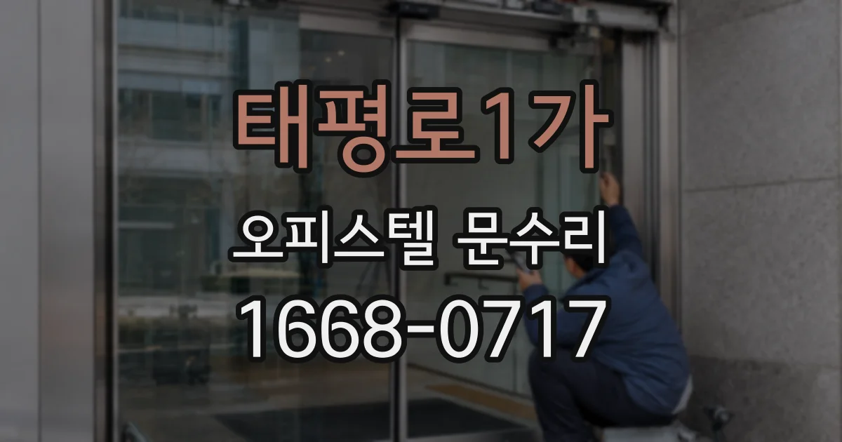 태평로1가 오피스텔 문수리