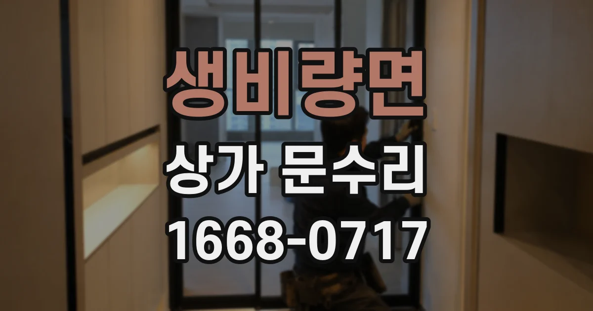 생비량면 상가 문수리