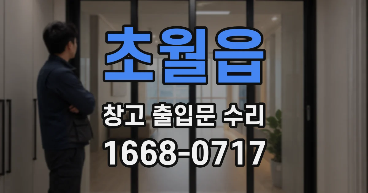 초월읍 창고 출입문 수리