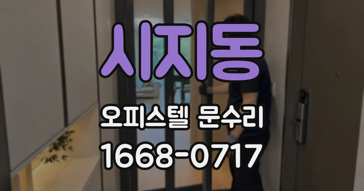 시지동 오피스텔 문수리