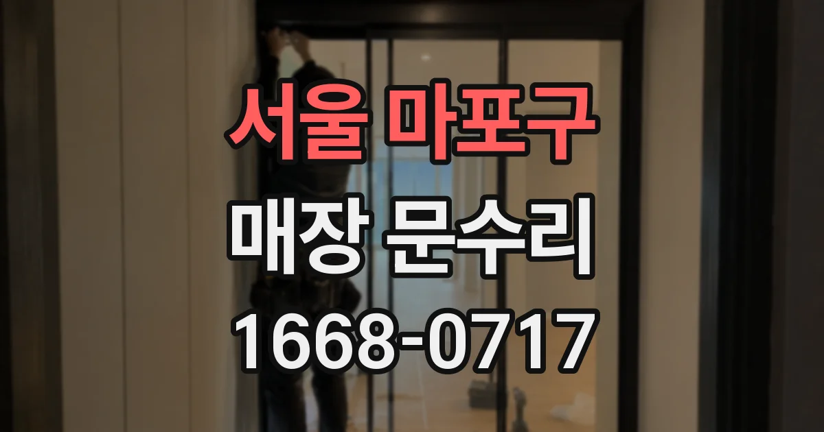 서울 마포구 매장 문수리
