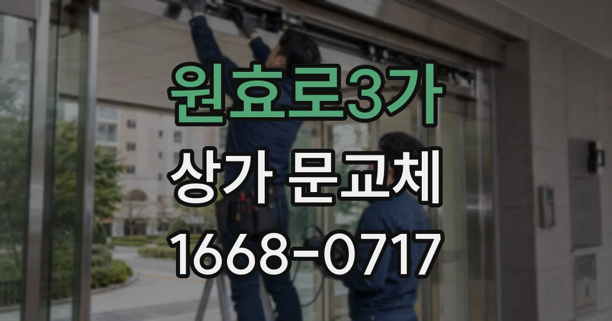 원효로3가 상가 문교체