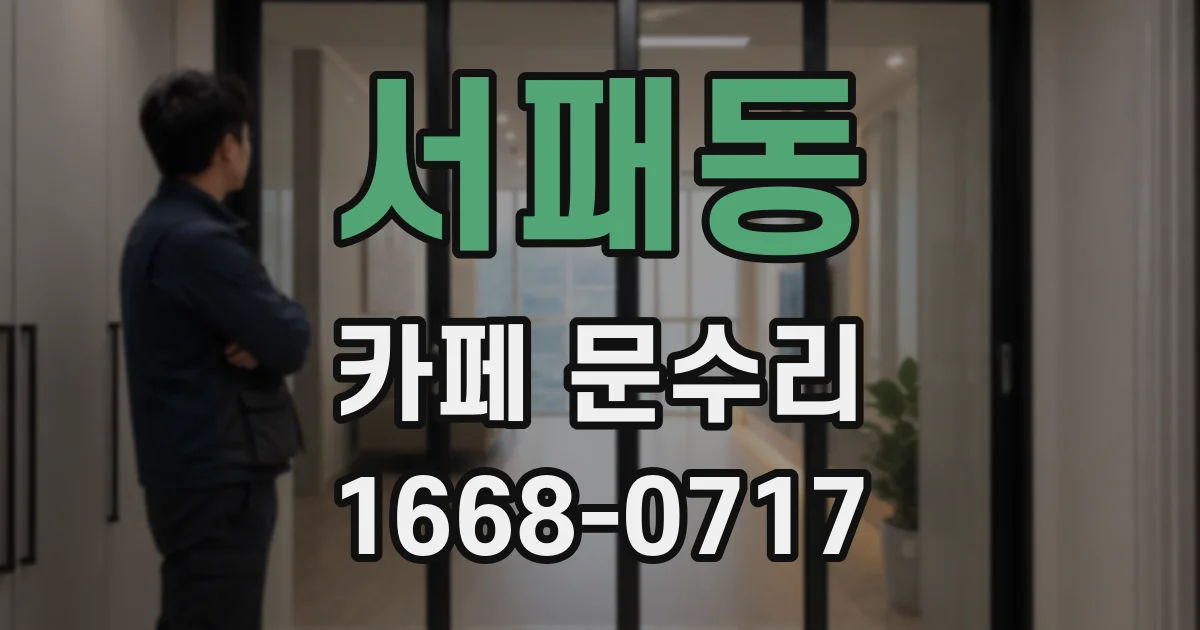 서패동 카페 문수리