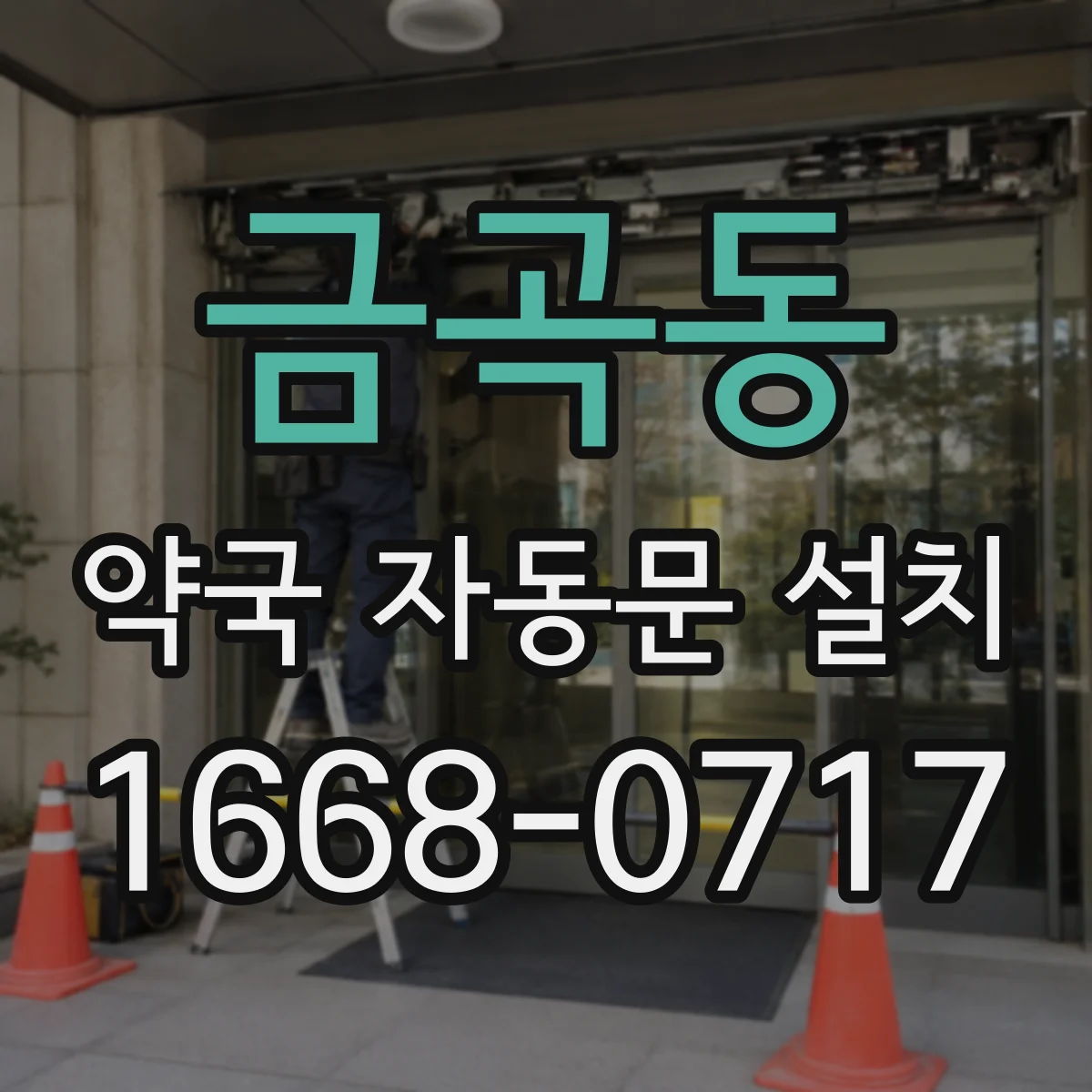 금곡동 약국 자동문 설치