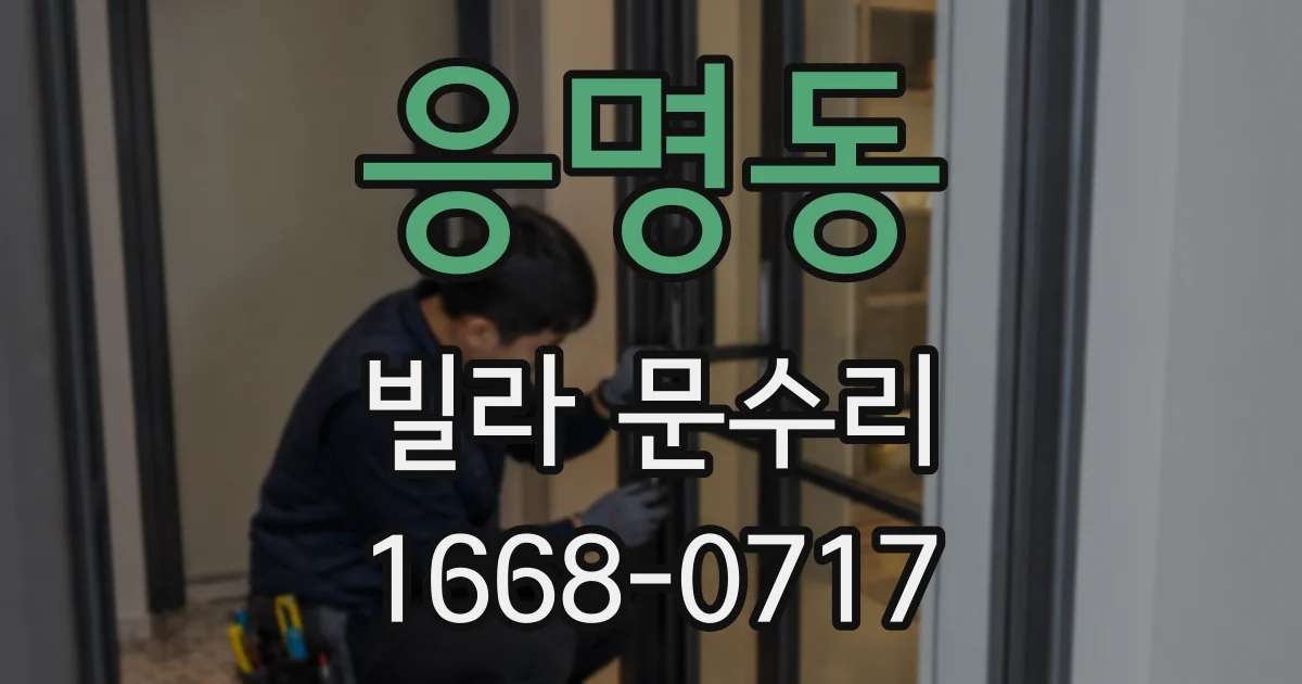 응명동 빌라 문수리