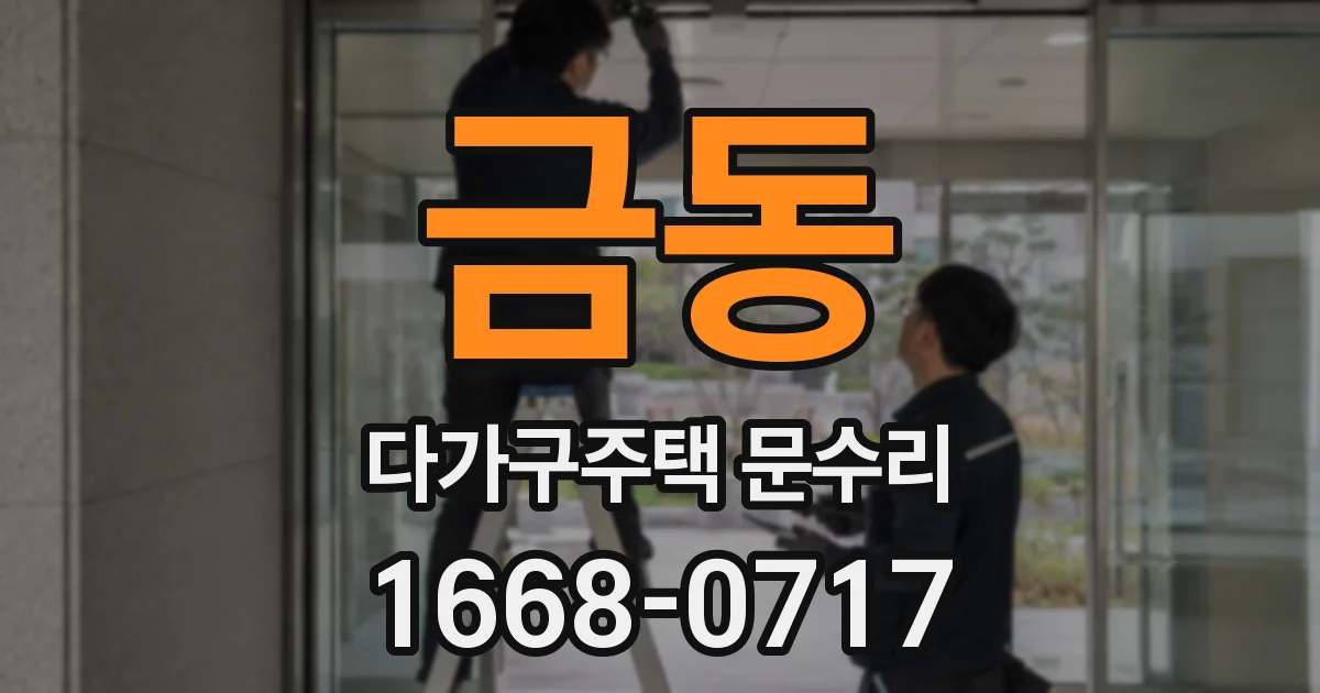 금동 다가구주택 문수리