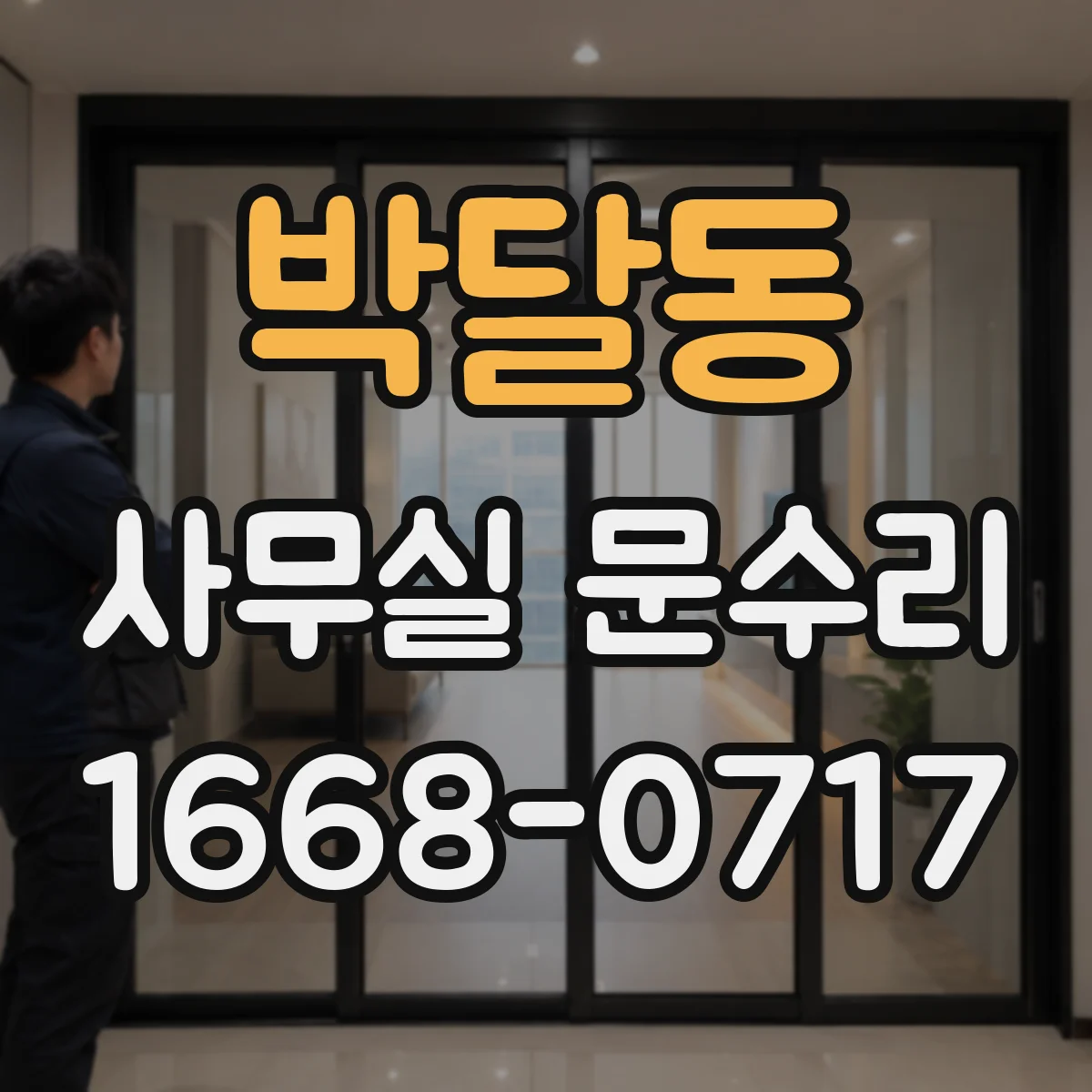 박달동 사무실 문수리