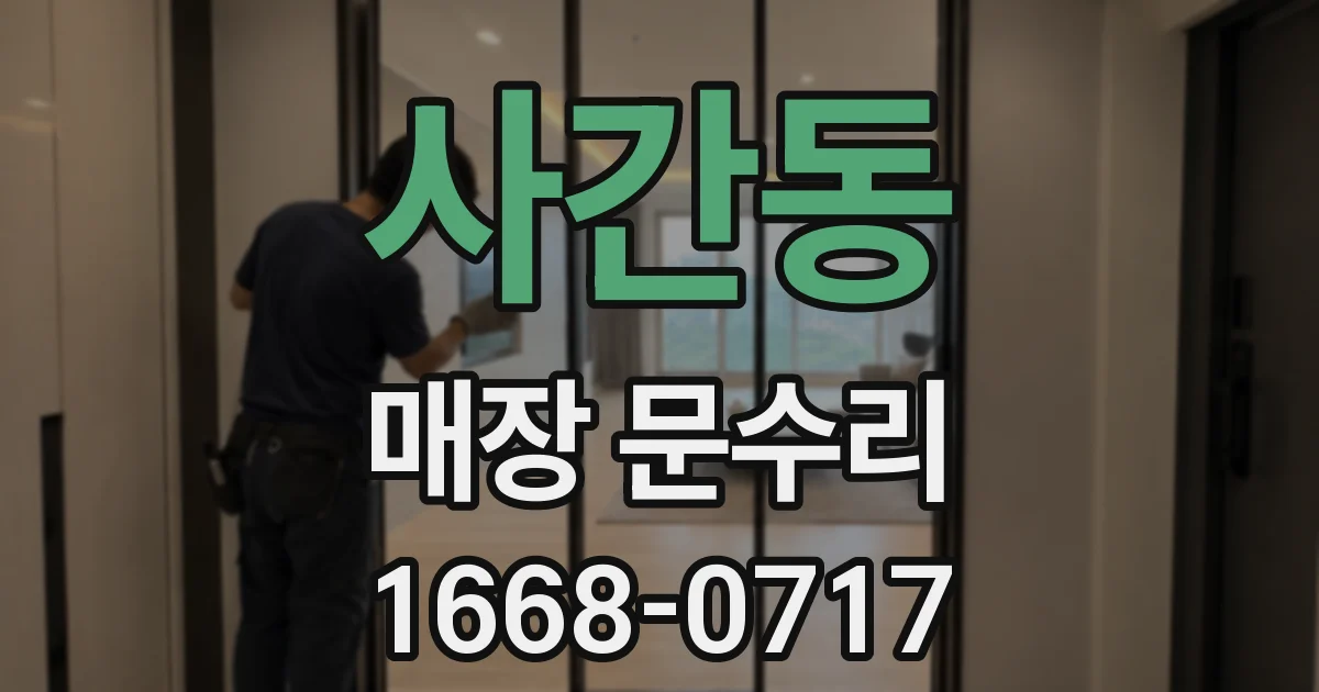 사간동 매장 문수리