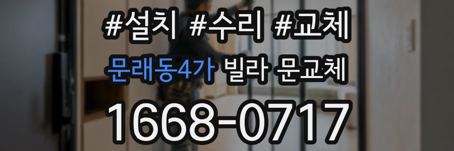 문래동4가 빌라 문교체