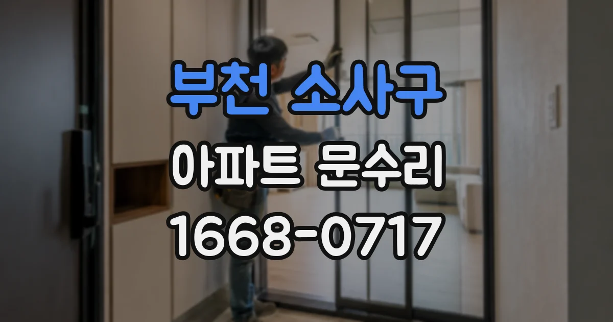 부천 소사구 아파트 문수리