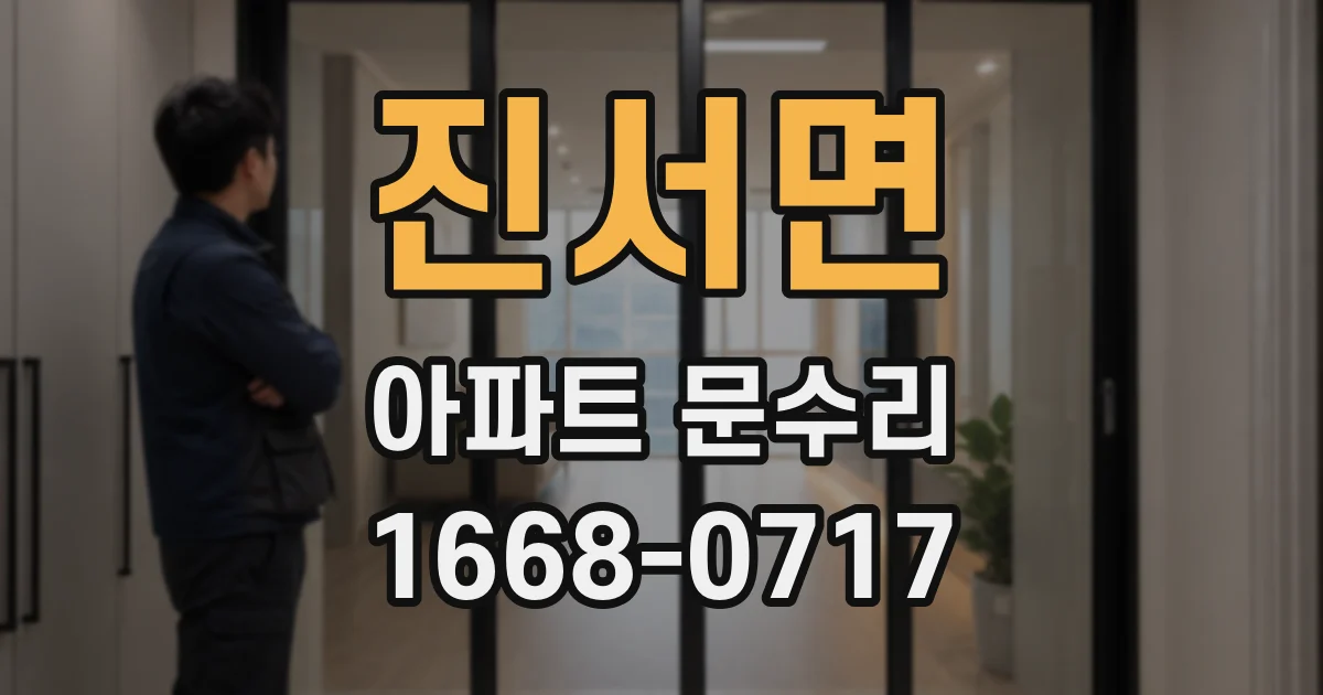 진서면 아파트 문수리