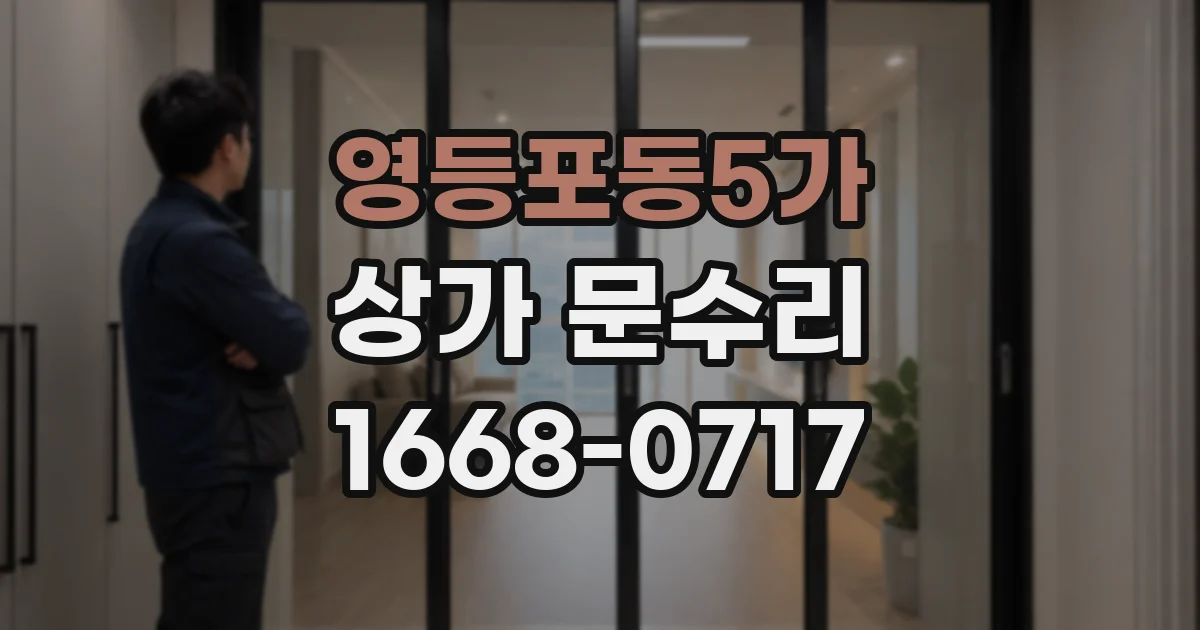 영등포동5가 상가 문수리