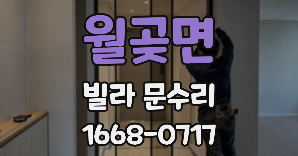 월곶면 빌라 문수리
