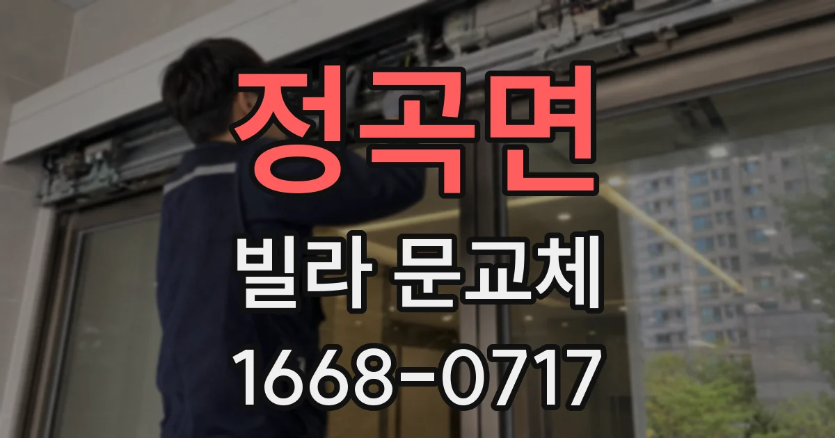 정곡면 빌라 문교체