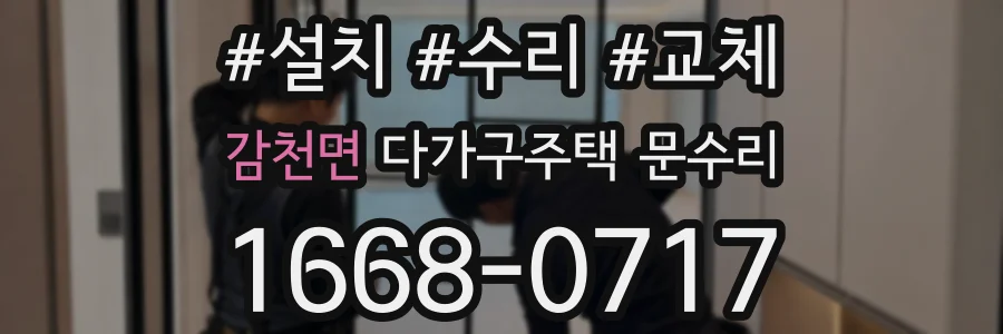 감천면 다가구주택 문수리