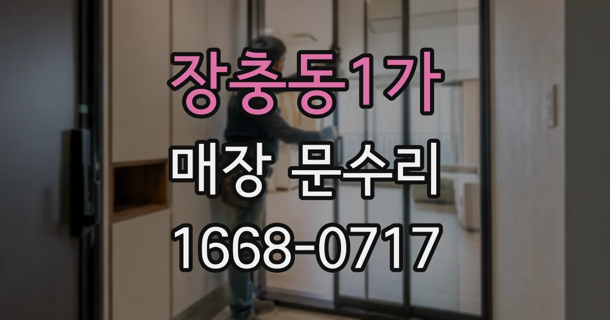 장충동1가 매장 문수리