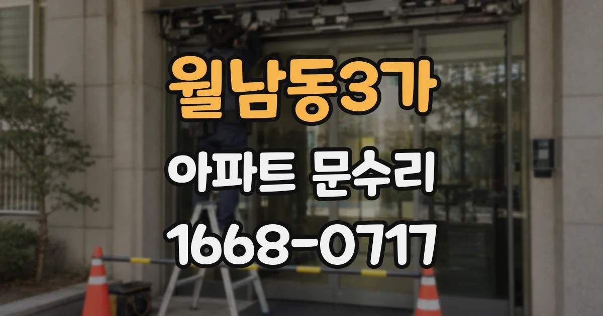월남동3가 아파트 문수리