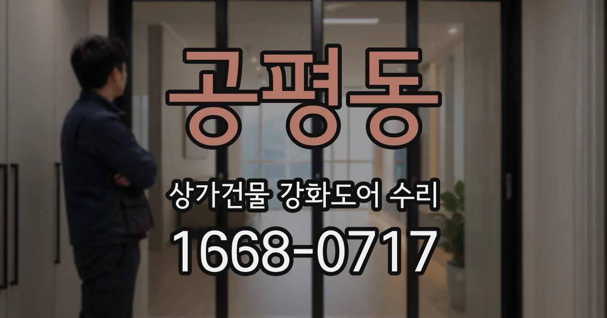 공평동 상가건물 강화도어 수리