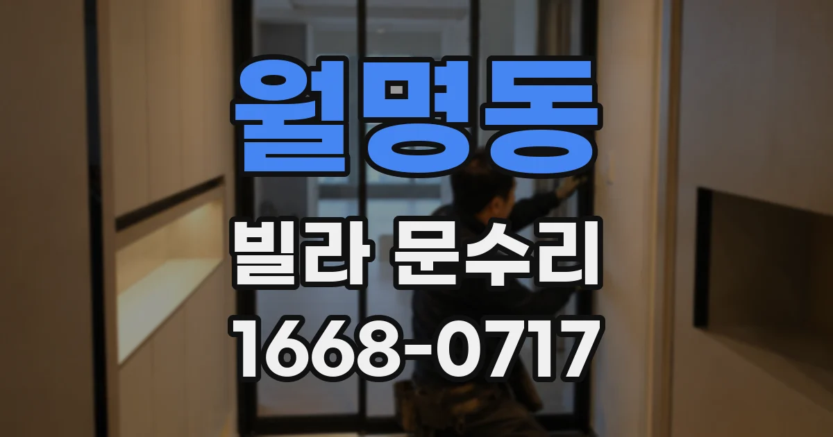 월명동 빌라 문수리