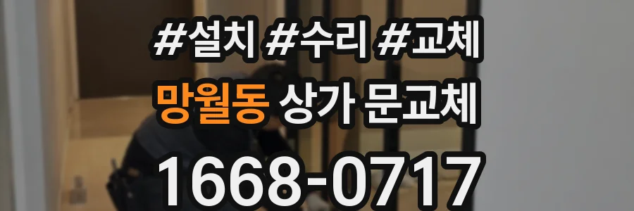 망월동 상가 문교체