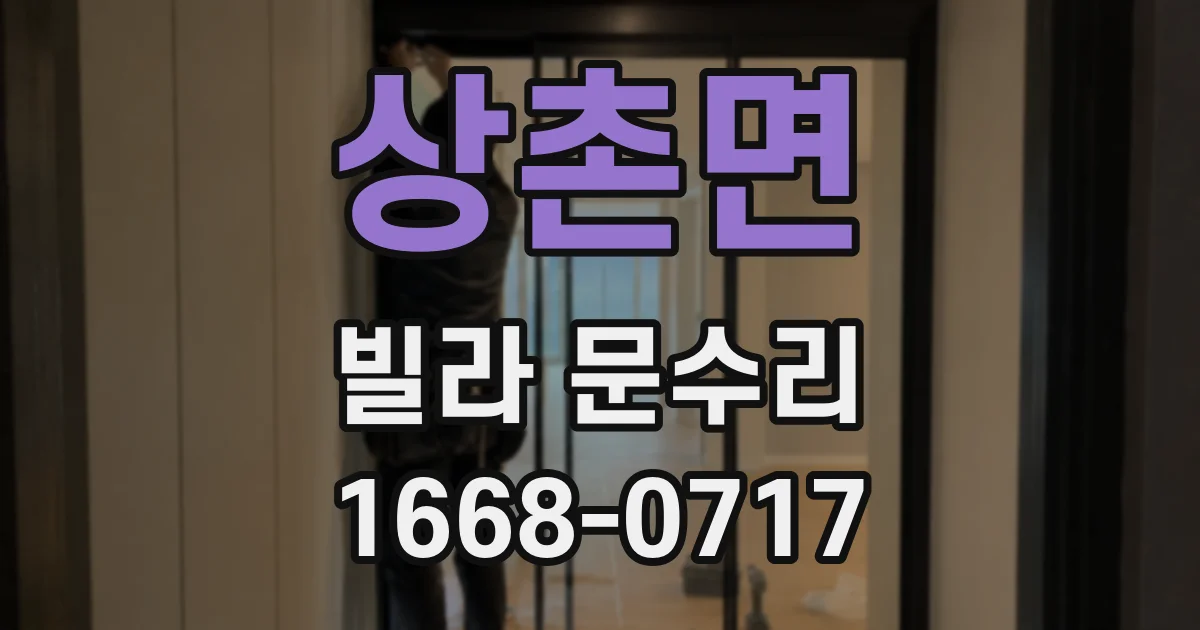 상촌면 빌라 문수리
