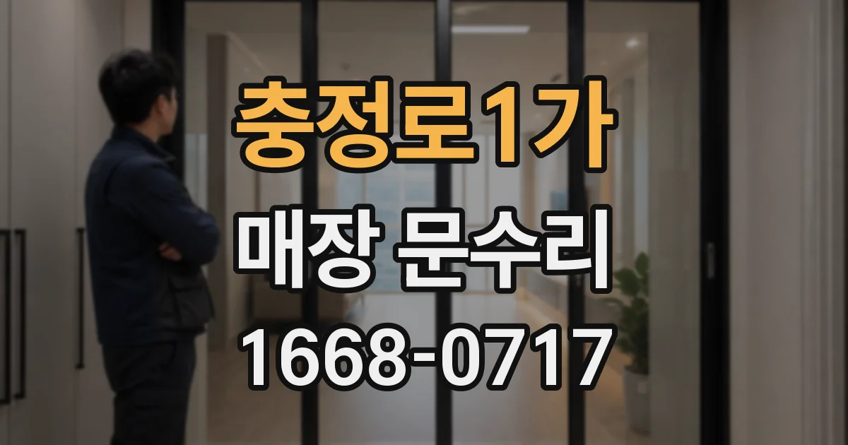충정로1가 매장 문수리