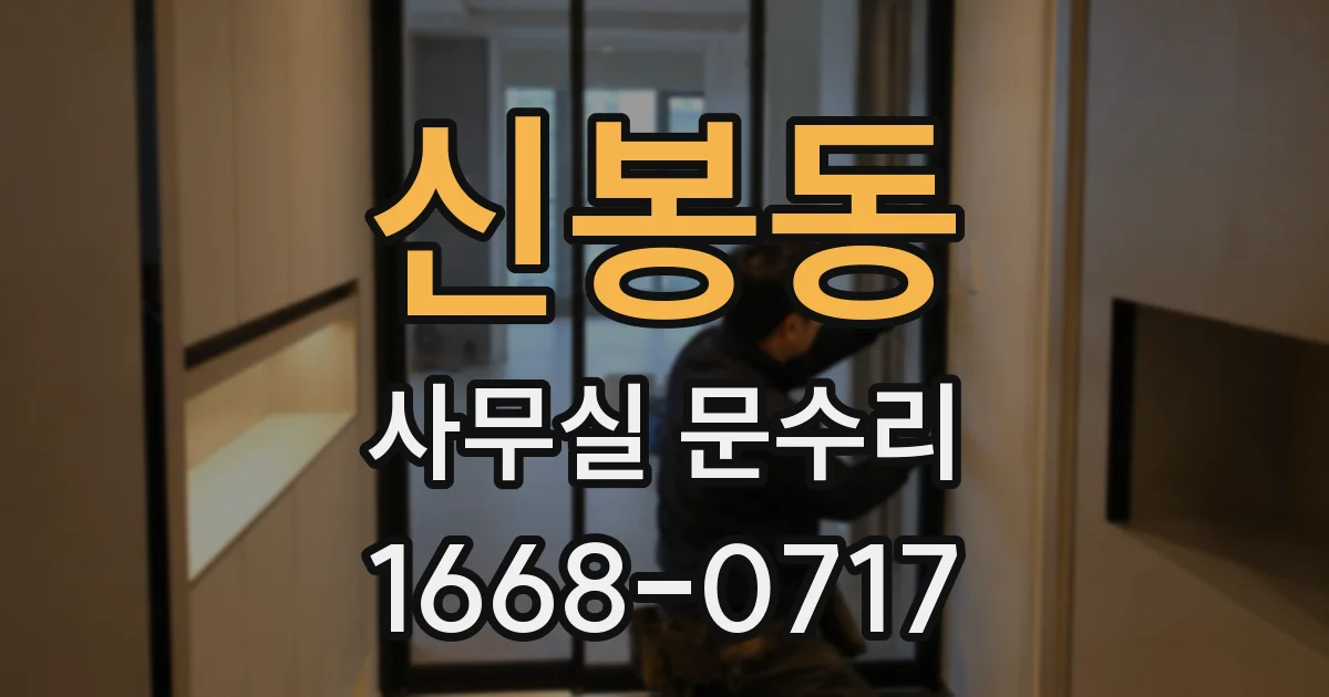 신봉동 사무실 문수리