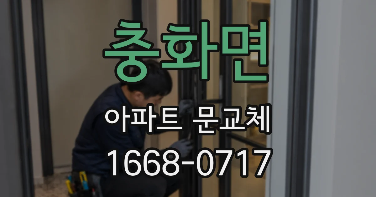 충화면 아파트 문교체