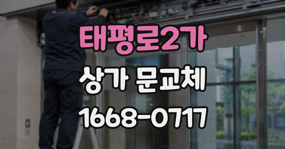 태평로2가 상가 문교체