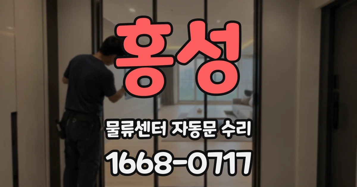 홍성 물류센터 자동문 수리