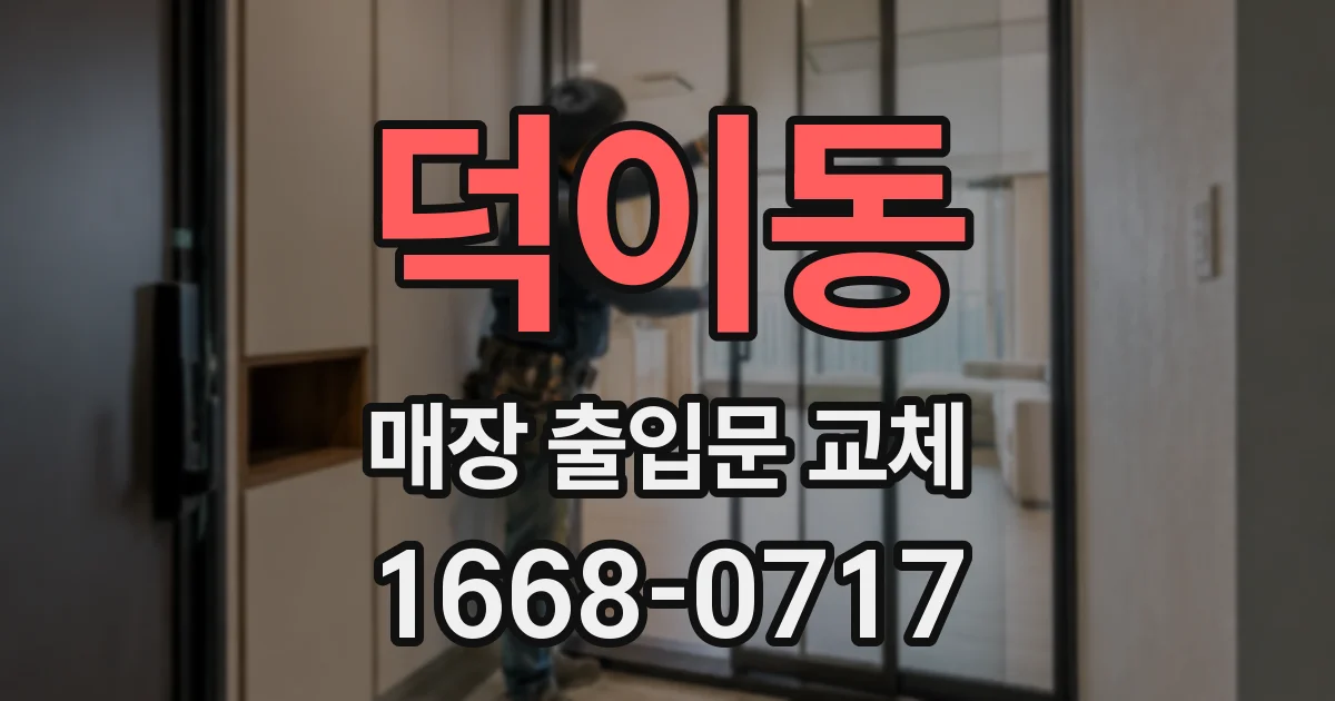 덕이동 매장 출입문 교체