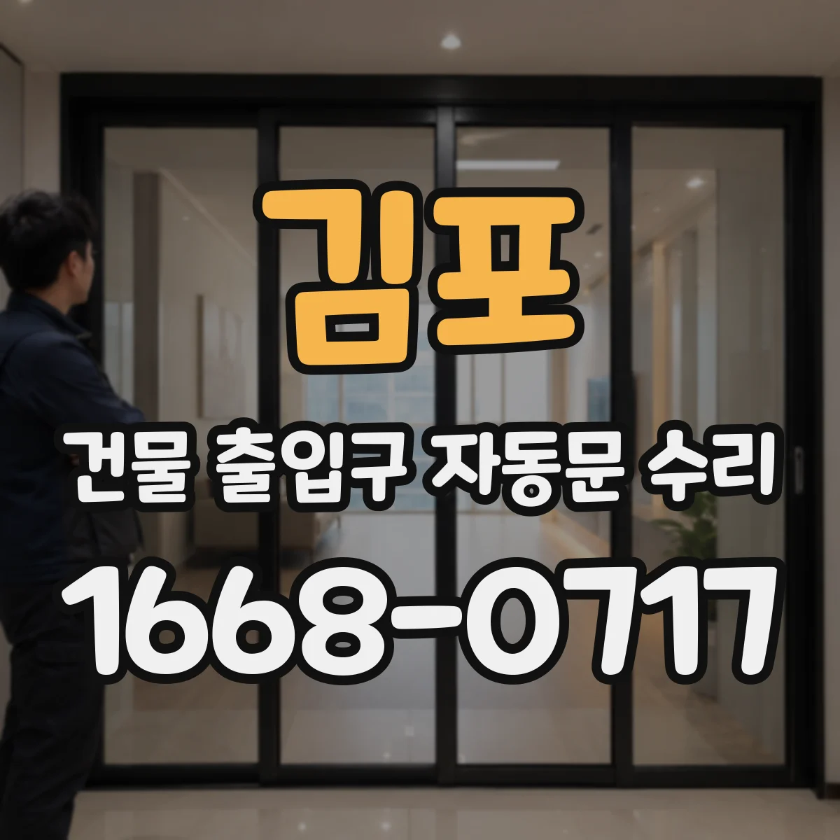 김포 건물 출입구 자동문 수리 캘리브레이션 전후 확인 항목 체크