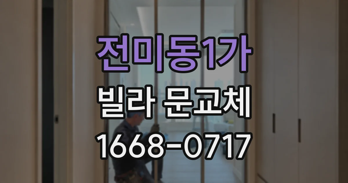전미동1가 빌라 문교체