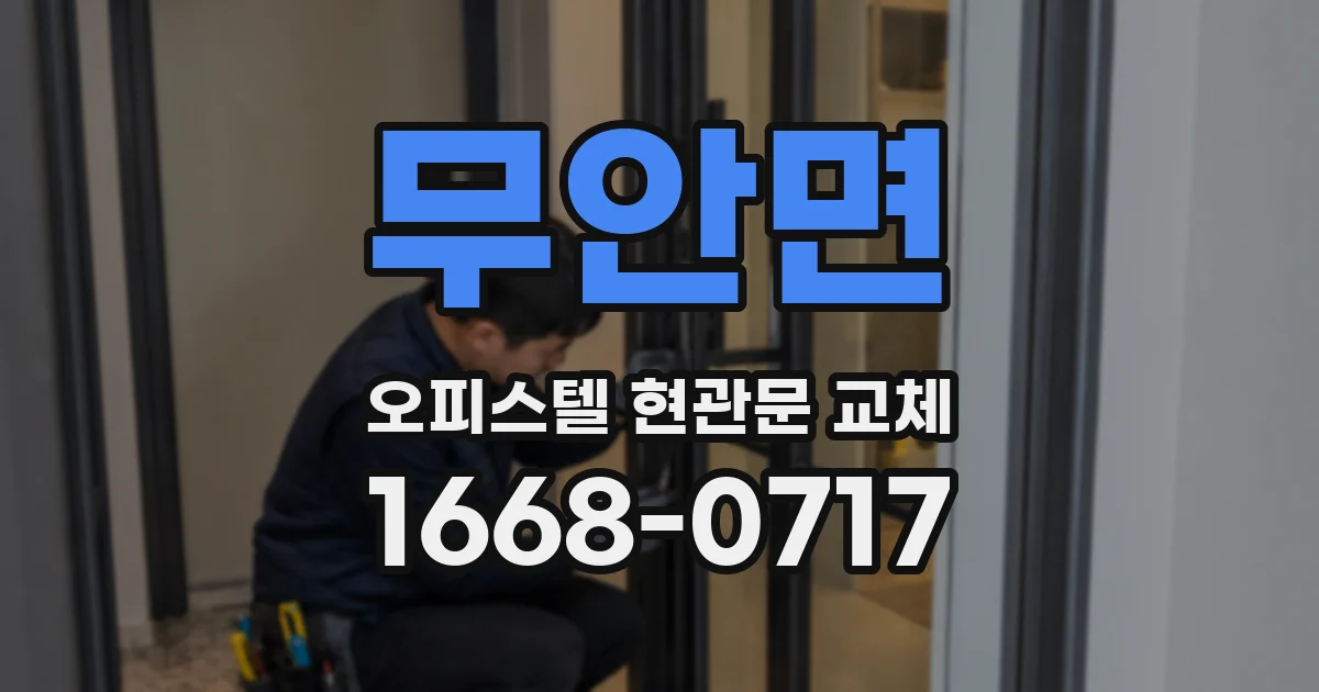 무안면 오피스텔 현관문 교체