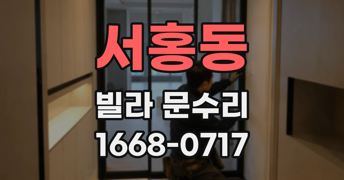 서홍동 빌라 문수리