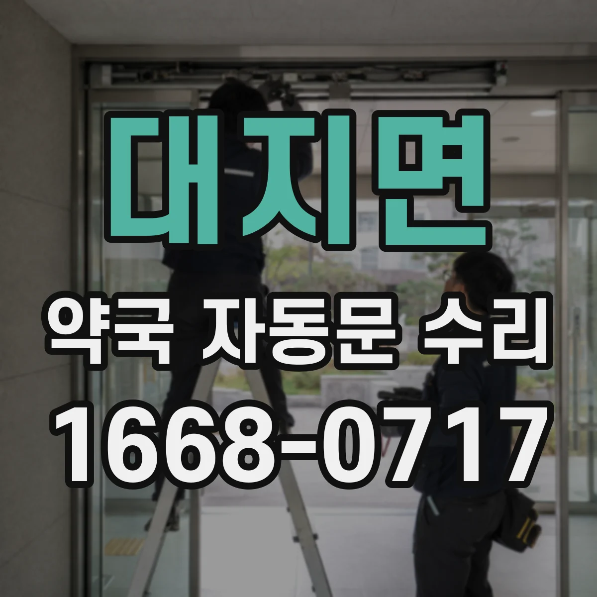 대지면 약국 자동문 수리