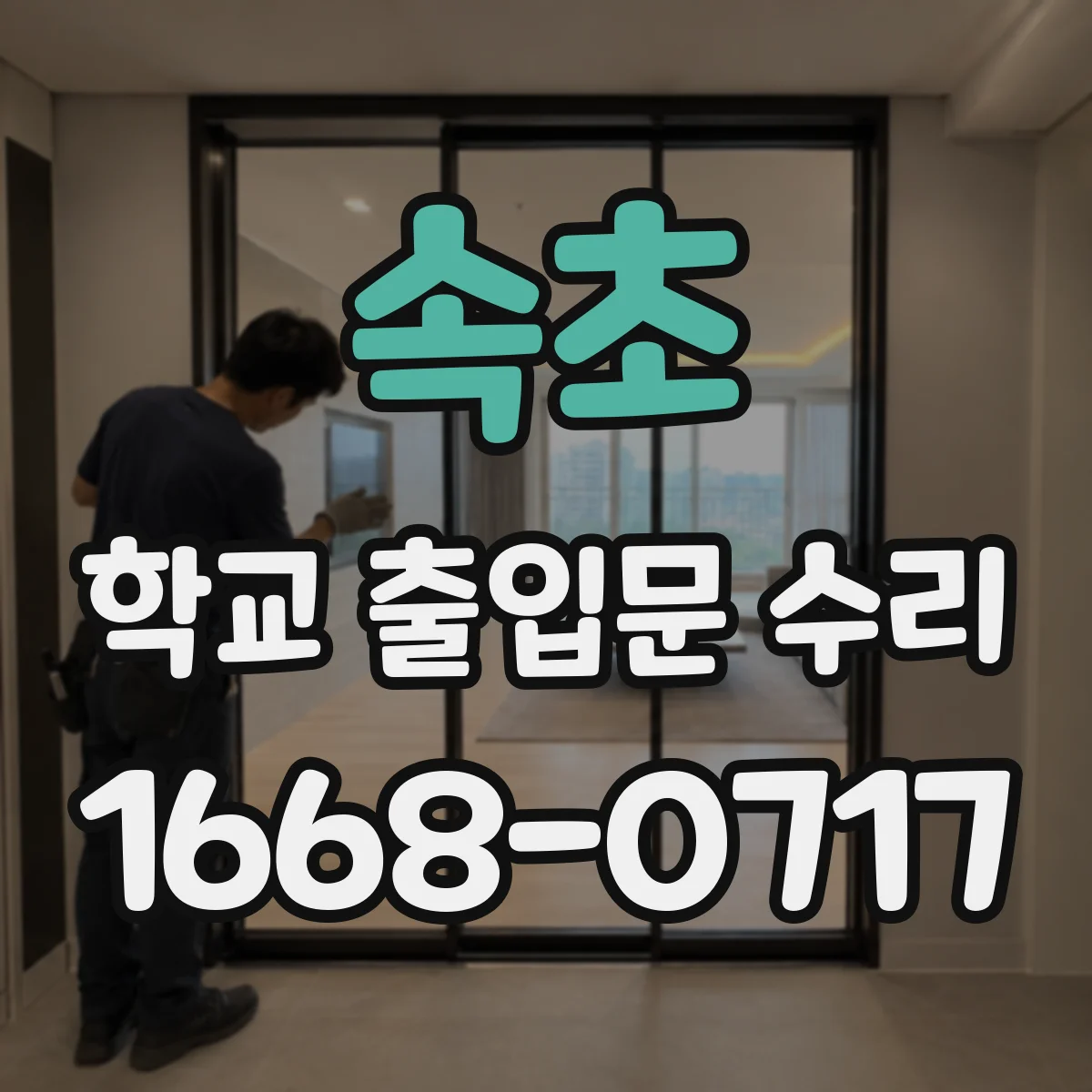속초 학교 출입문 수리 내부 통로 소음·진동 원인 동선 점검