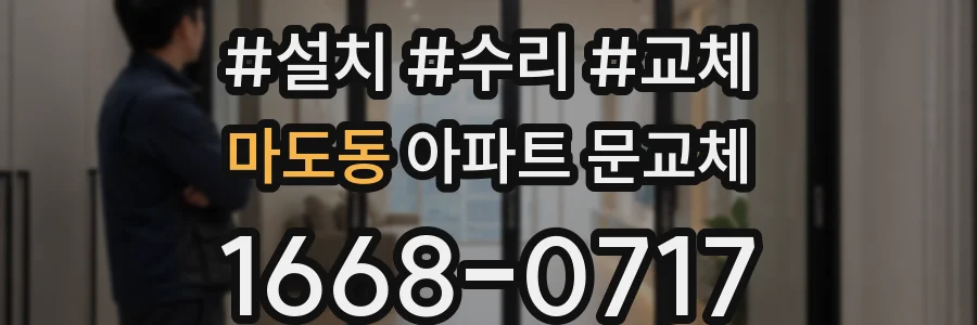 마도동 아파트 문교체
