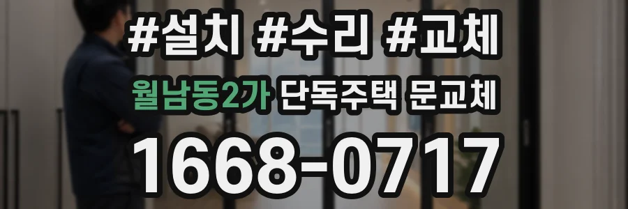 월남동2가 단독주택 문교체