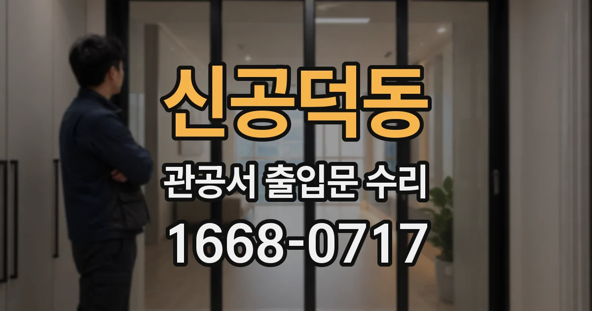 신공덕동 관공서 출입문 수리