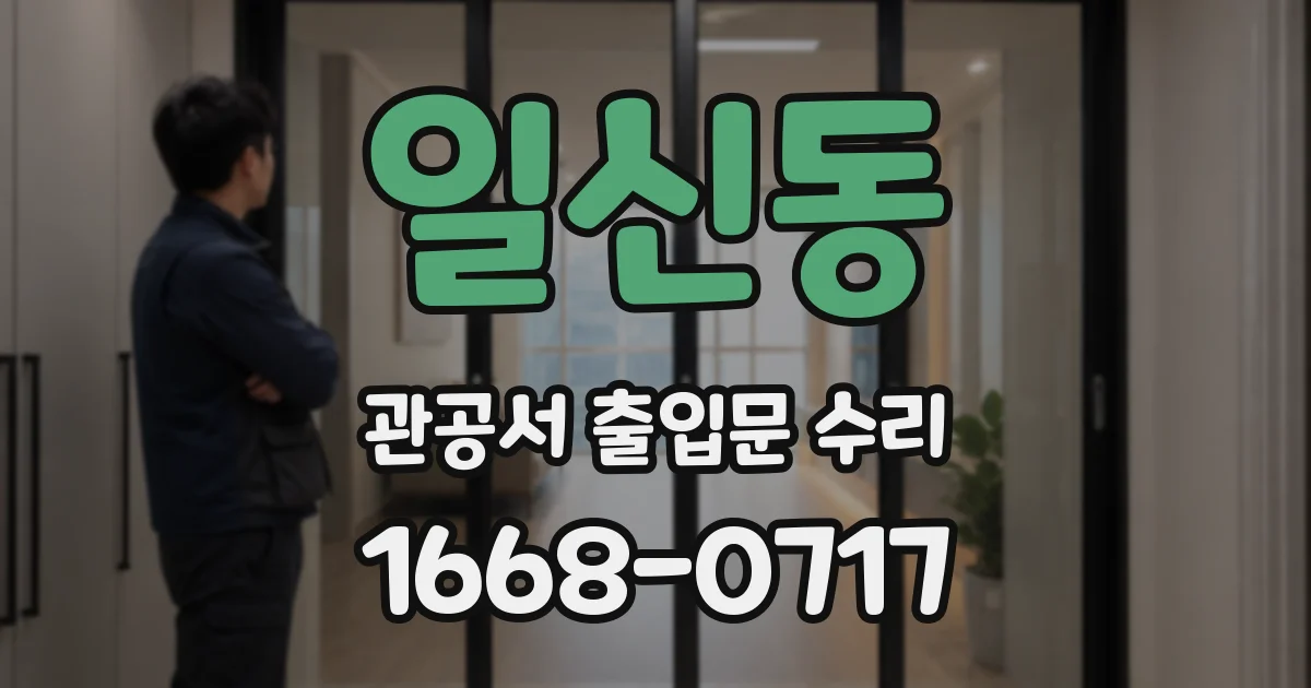 일신동 관공서 출입문 수리