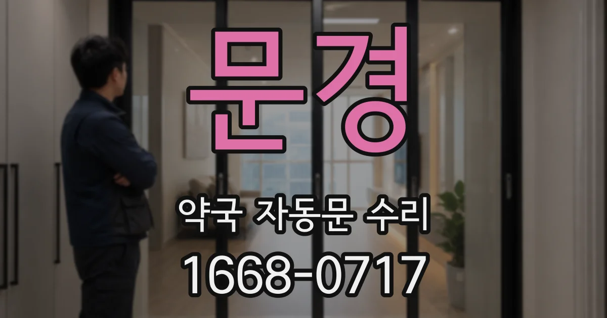 문경 약국 자동문 수리